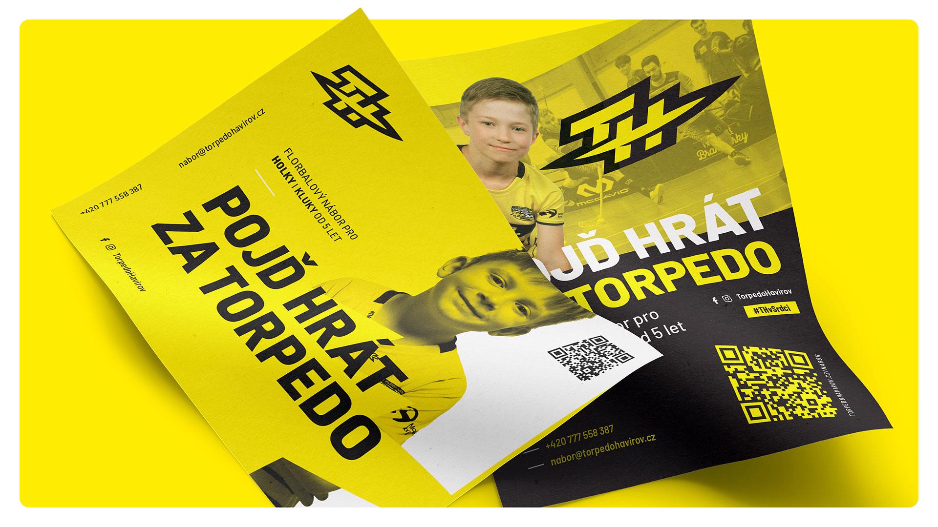 Letáčky ve vizuální identitě Torpédo Havířov